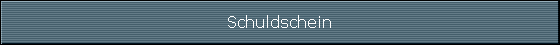 Schuldschein